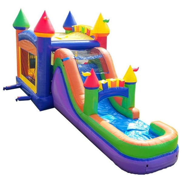Large Bounce House with Water Slide
