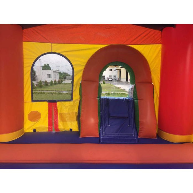 Bounce House with Water Slide & Splash Pool